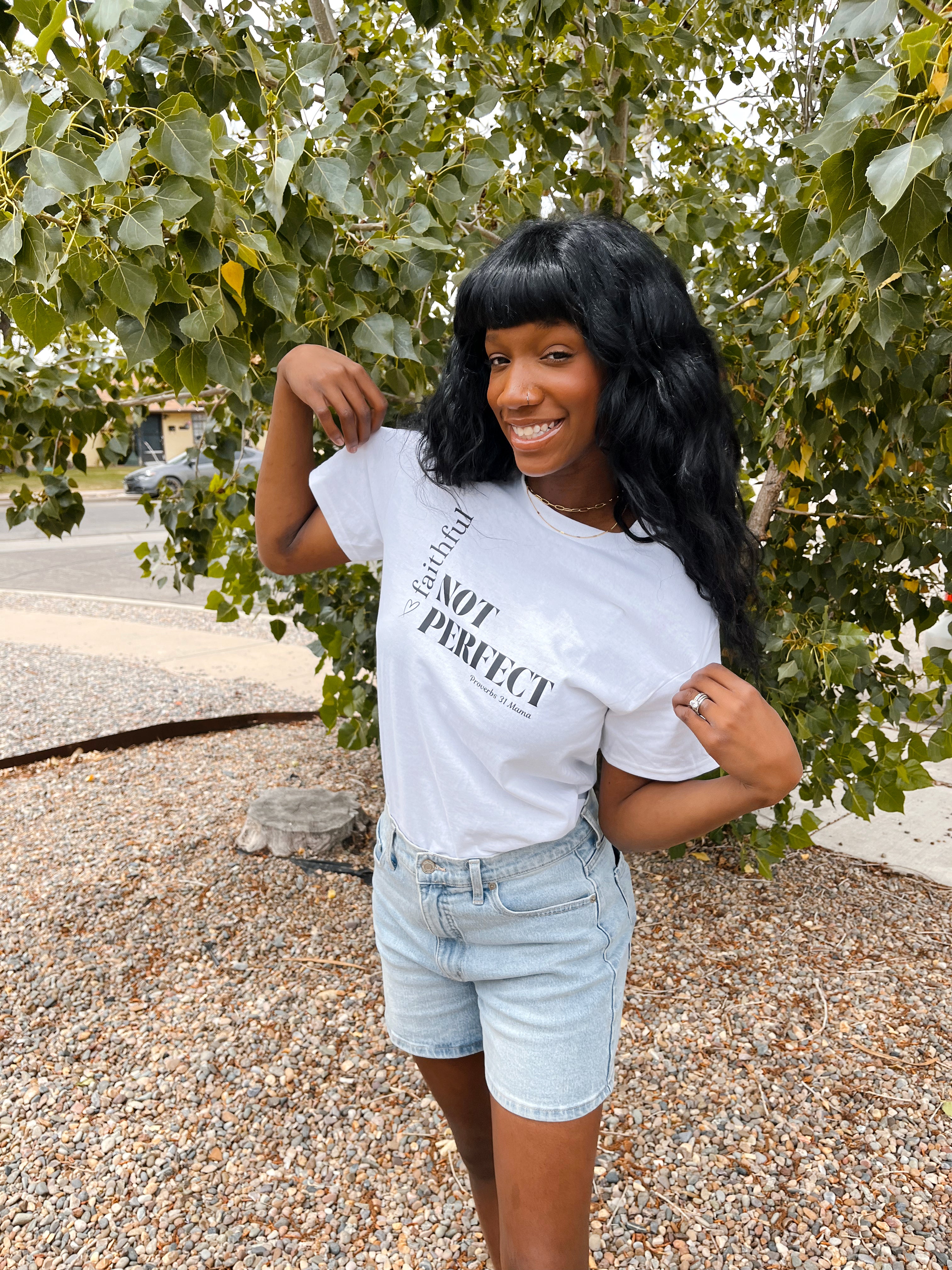 Faithful, Not Perfect Tee
